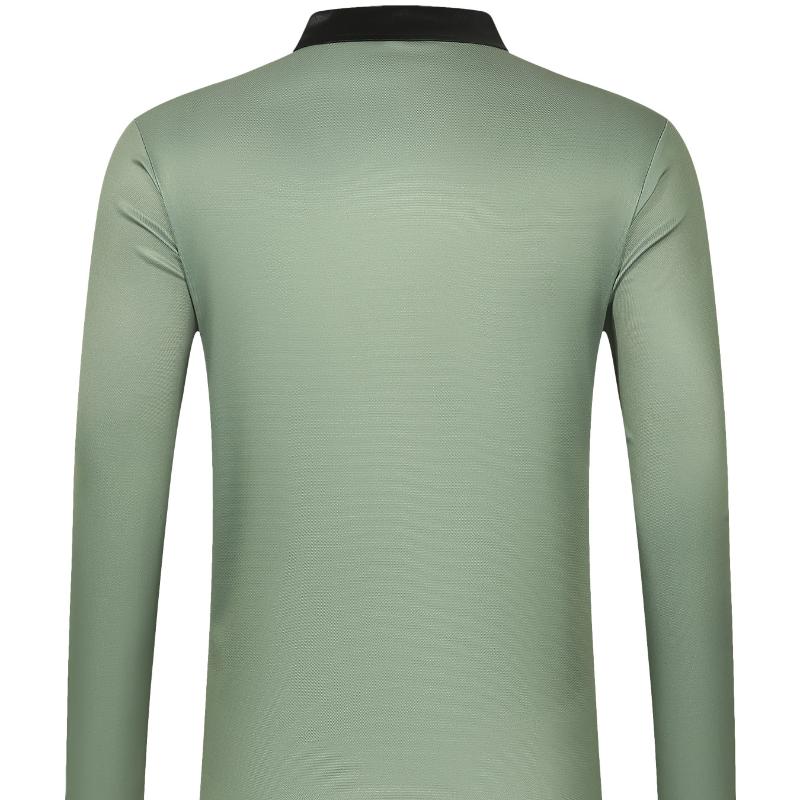 New Spring and Autumn Men's POLO Shirt Long-sleeved Striped Printed Men's Casual Polo Shirt Men's T-shirt Tops