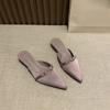 Fashion Low-heeled Suede High-end Women's Singles Shoes 2025 New Spring and Autumn French Temperament Gentle Mary Jane Shoes