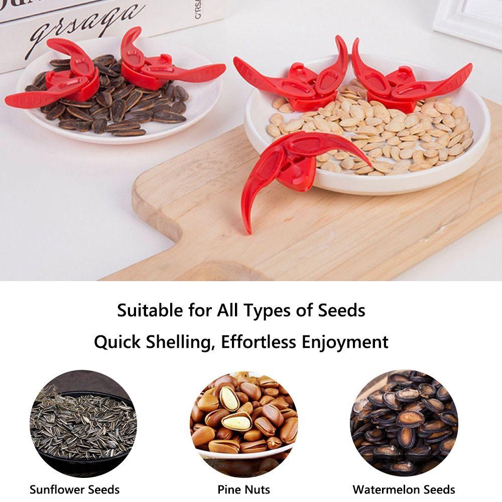 Peeling Accessories Lazy Sunflower Melon Seed Opener Plastic Mini Shelling Tool Handy Clamp Seed Remover for Household