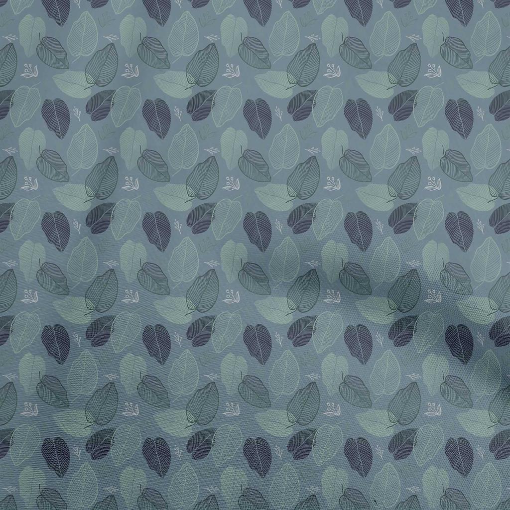 oneOone Cotton Flex Pear Green Fabric Leaves Fabric For Sewing Printed Craft Fabric By The Yard 40 Inch