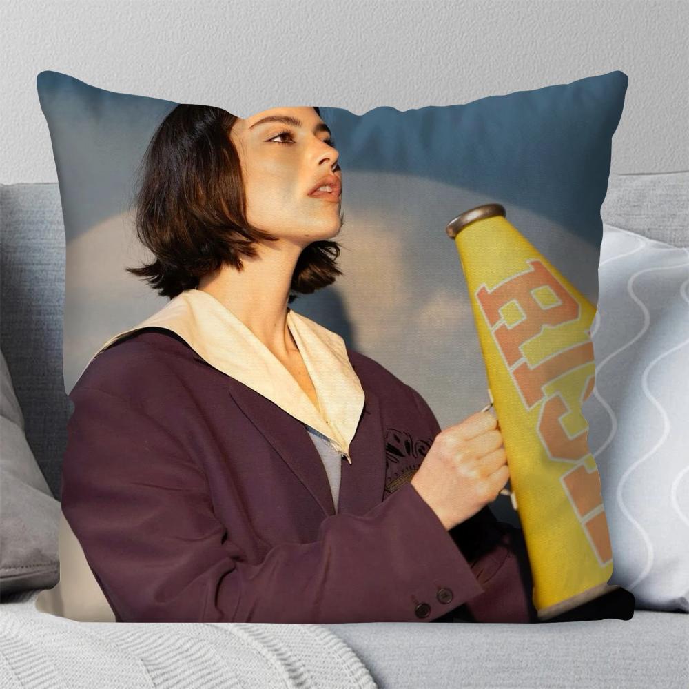 Singer Gracie Abrams Hot Music Pillow Case Square Pillow Bedroom Sofa Leisure Comfort CushionLiving Room Home Decoration 40X40