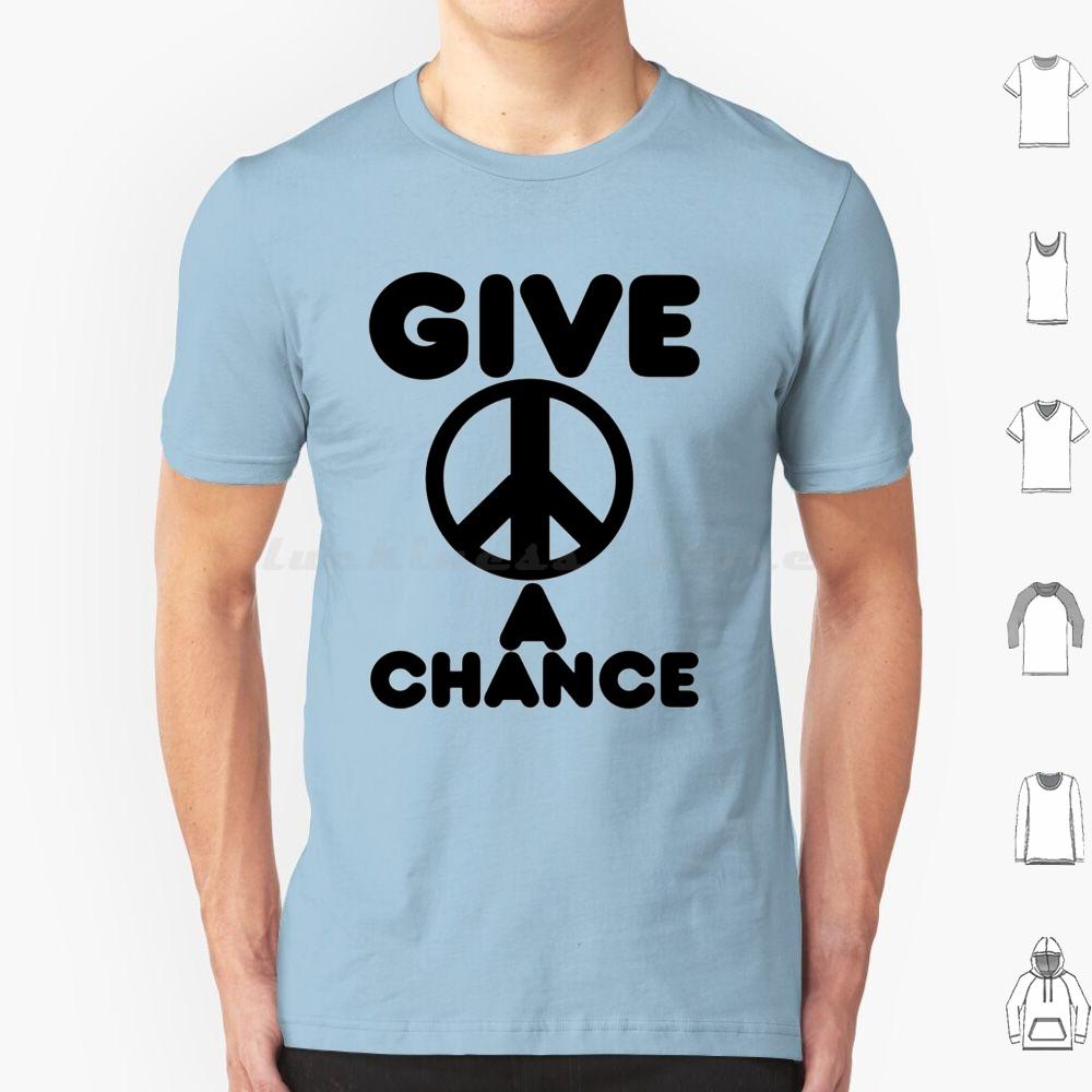Give Peace A Chance Essential T Shirt Big Size 100 Cotton Yoko Ono Yoko Peace The Music Ono 60s Imagine John Ringo Love 70s