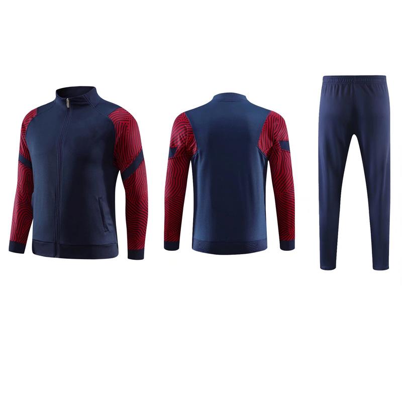 Kids' Unisex Long-Sleeve Football Training Suits – Customizable Autumn/Winter Sports Jackets
