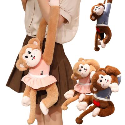 Cartoon 60/80CM Couple Long-armed Monkeys Love Butt Funny Soft Home Decor Pillow Dolls Boys Girls Birthday Memorial Day Gifts