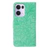 For Oppo Reno13 Pro 5G Case Lace Flowers PU Leather Flip Wallet Phone Cover