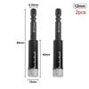 Hole Saw Drill Bit 5/6/8/10/12/14/16mm Black 2PCS 5 -16mm Diamond Length 10mm Drill Bits Marble Ceramic Tile Brand New