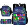 Child School Gartens of BanBans Game Backpack with Lunch Bags ,Pencil Bags ,School Bags for Boys Girls Best Gift