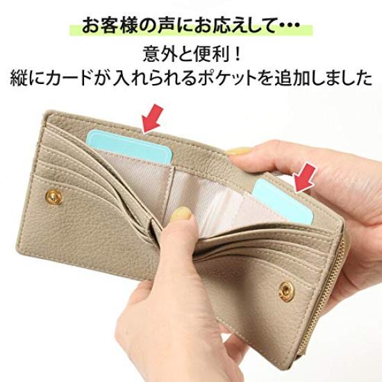 JOKnet Bifold Compact Mini Wallet with Large Coin Zipper Size F Women's Wallet, Capacity, Purse, Closure, Time-Saving Wallet, Orange,