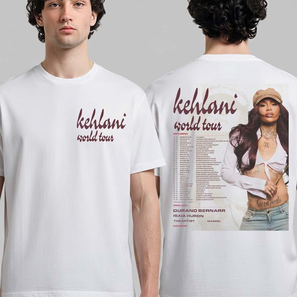 Kehlani World Tour 2026 North America Schedule Dates Two Sided T-Shirt XXL