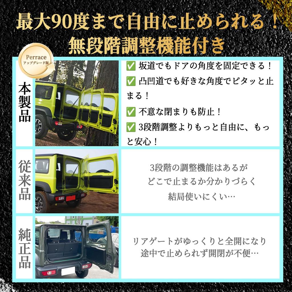 Nářadí Perrace Jimny Tlumič zadních dveří s funkcí volného zastavení pro Suzuki Jimny Sierra a novější Nekonečně volně zastavitelný Originální náhradní hydraulický