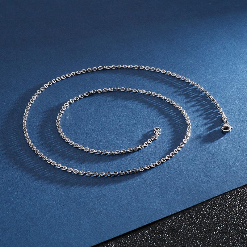 Lanț de gât cu pandantiv din oțel de titan de tip cruce, lanț de claviculă de modă