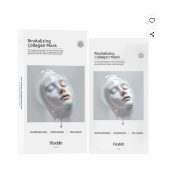 HESKIN Revitalizing Collagen Mask Pack Firming Hydrating Sheet Mask 5pcs