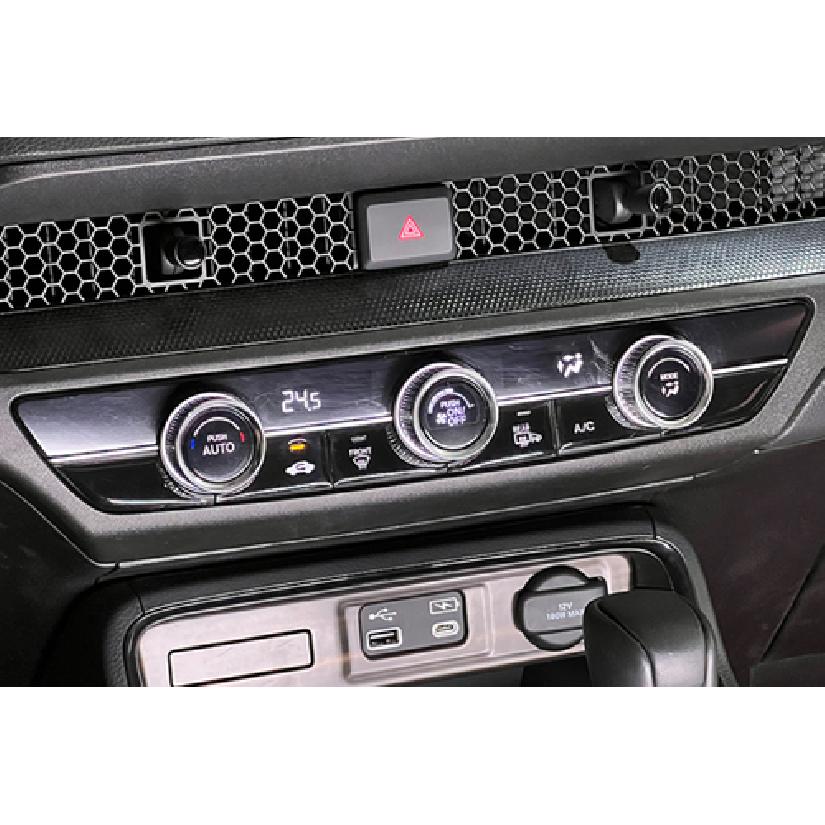 Black Console AC Switch Control Button Cover Trim For Honda CRV CR-V -2024