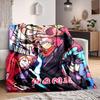 Custom 1pc Powerful Anime Characters Blanket, Soft And Comfortable Blanket, Casual Warm, Camping Travel Blanket, Birthday Gift Q91319