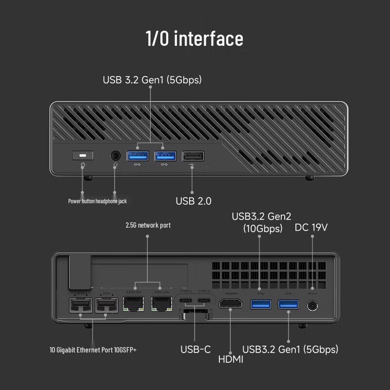 Minisforum MS-A2 Flagship Ryzen R9-9955HX Mini PC Workstation (CN version)