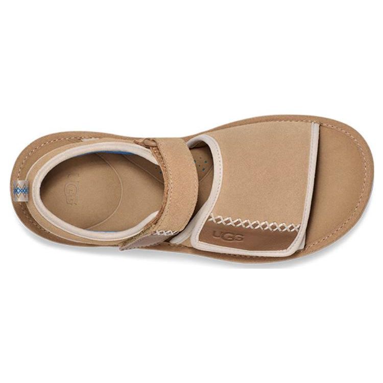 UGG Two-Layer Cowhide Velcro Comfortable Casual Fashion Sandals Men Sandals 1136650-SSNT