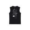 Nike Design com Estampa do Logotipo Dri-Fit Camiseta Confortável sem Mangas de Secagem Rápida Tops Masculinos Preto HM4463010