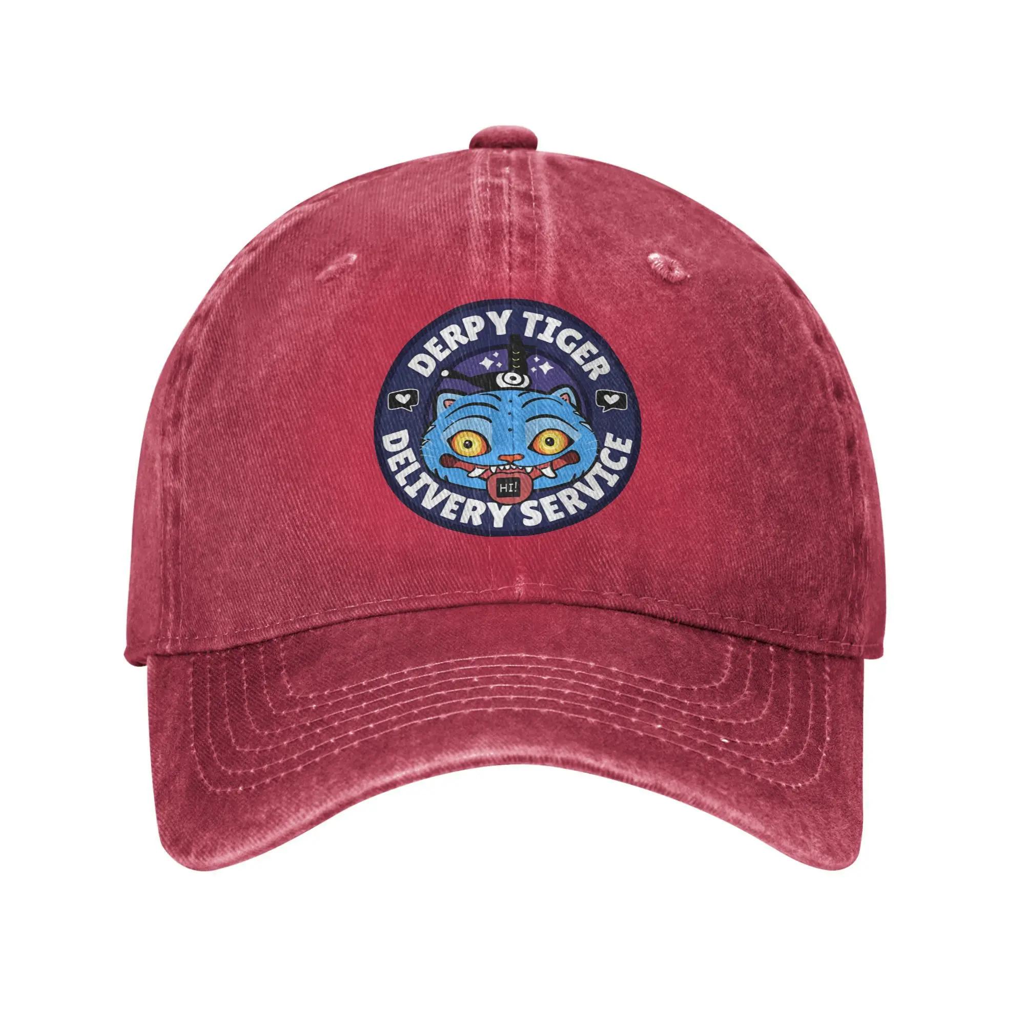 

DERPY tiger with little friend say hi Sun Baseball Cap Couple Women Design Trucker Hat Retro Outdoor Gym Hot Sale Baseball Caps One Size