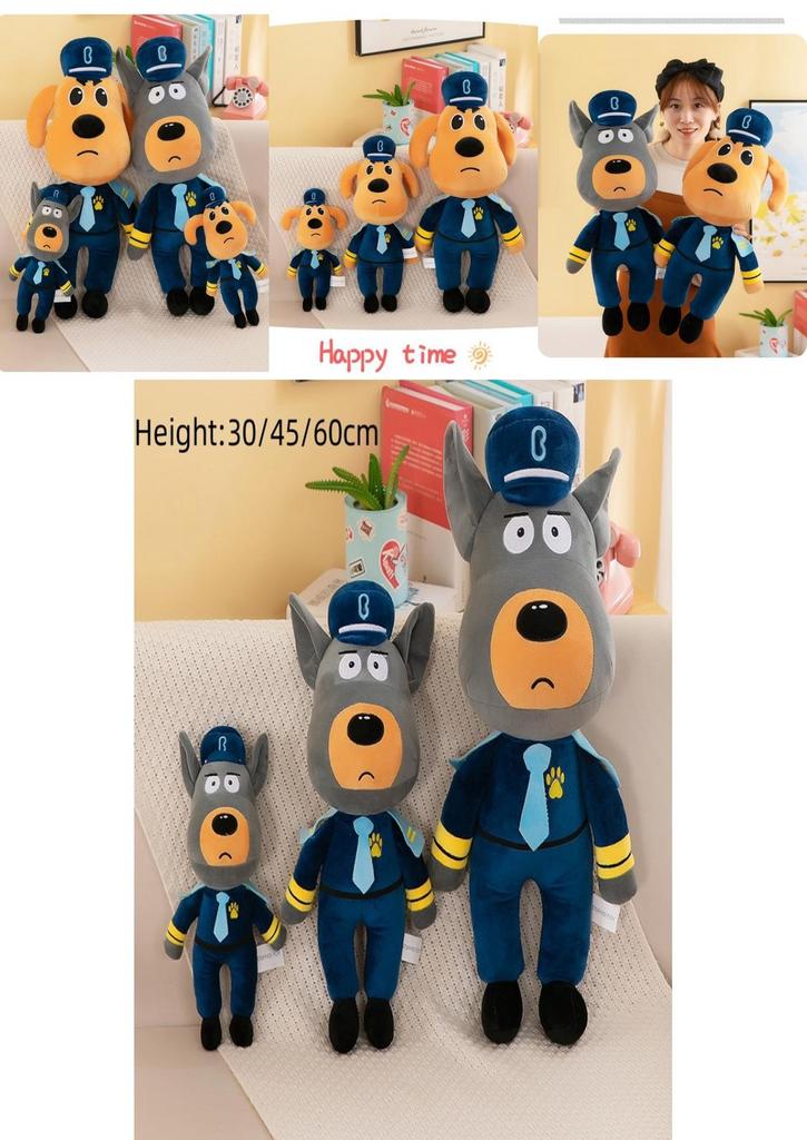 Sheriff Labrador Plush Toy Soft And Cuddly Stuffed Animal Yellow/grey 30cm 45cm 60cm