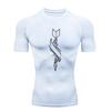 Dart Pattern Men's Sports T-shirt Training Fitness Compression Workout T-Shirt Gym T-shirts Men's Stretch T-shirt