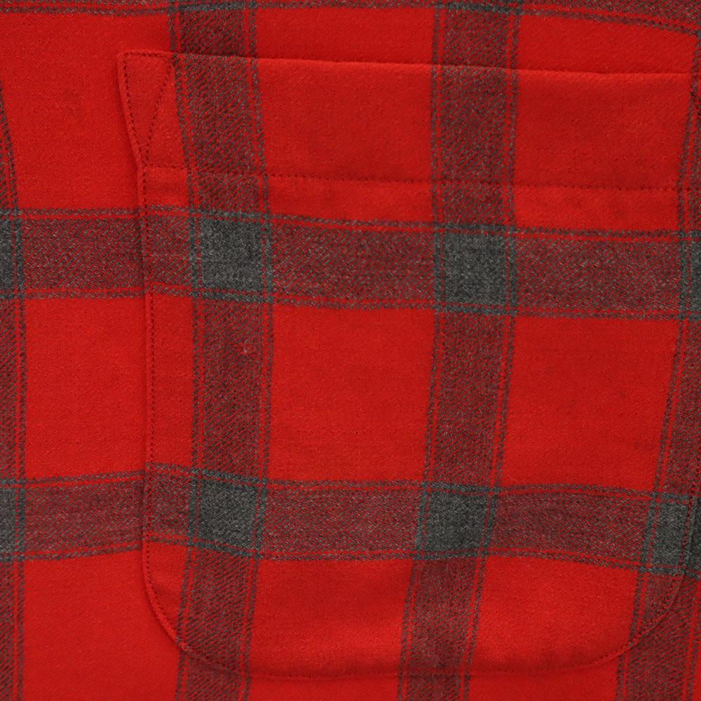 Lanerossi 50s 60s Vintage Box Silhouette Check Pattern Long sleeve Open collar shirt Men's Used
