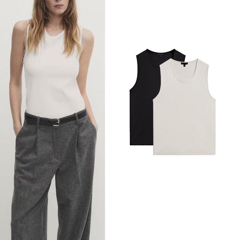 MD Spring New American Style Basic Style Slim Fit Inner Wear Thin and Comfortable Sleeveless Vest Tops T-shirt 6822102