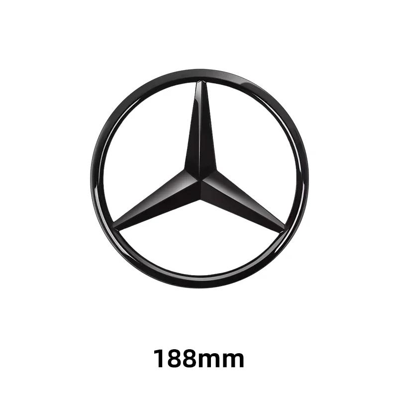1ks 188mm 210mm ABS Auto Přední Maska Znak Nálepka Kryt Emblem Pro Mercedes Benz Třída A/B/C/E/S GLA CLA GLE GLK CLK CLS GLS GLC
