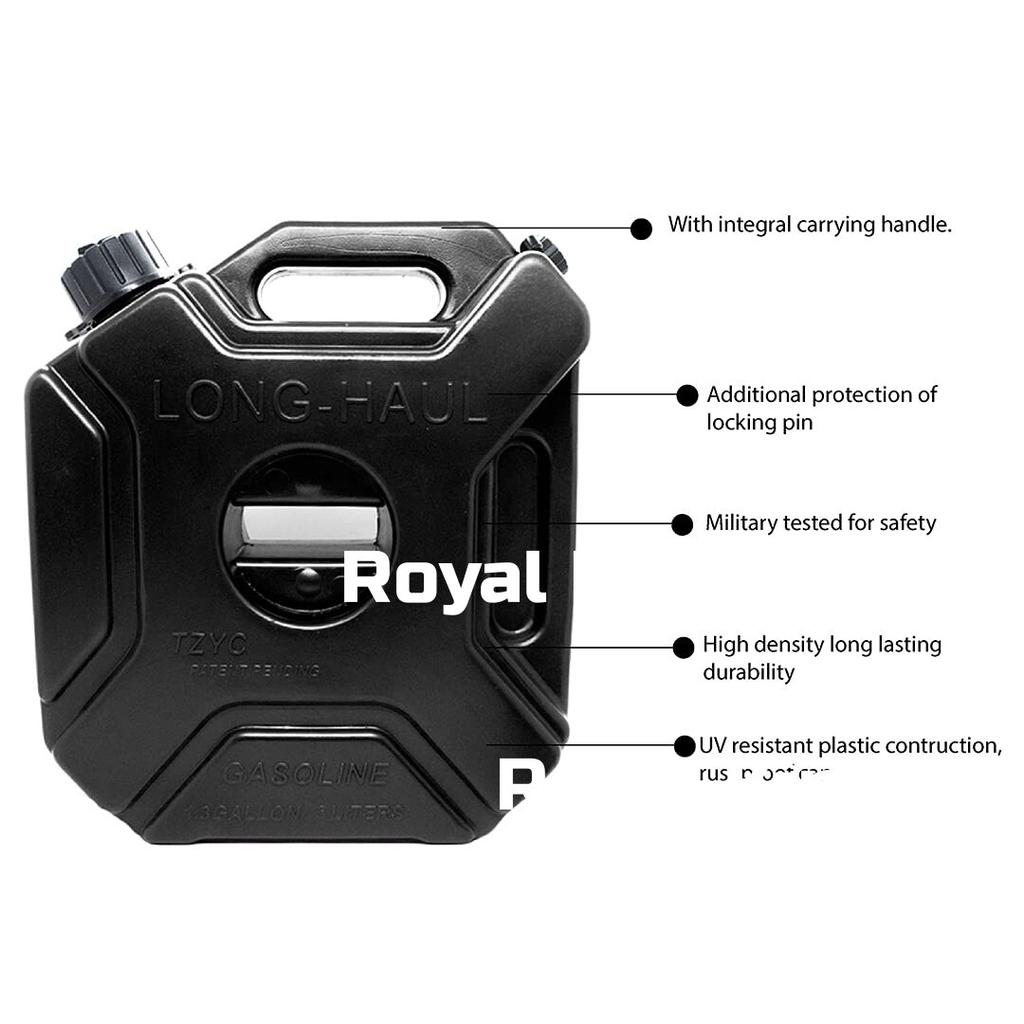 Black "Jerry Can With Mount" Fit for Royal Enfield Himalayan 411 BS4