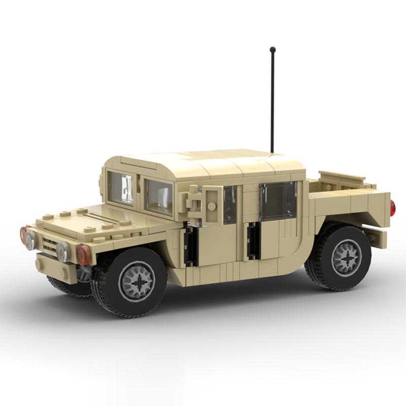 World War II Military Series Hummer Building Blocks H2 Jeep Assault Vehicle Car Model Set Boys Kids Toys Gifts