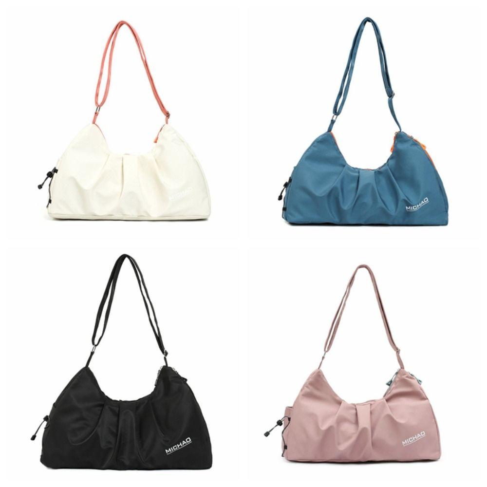 

Large-capacity Yoga Bag Dry Wet Separation Single Shoulder Bag Sports Training Fitness Bag Travel синий