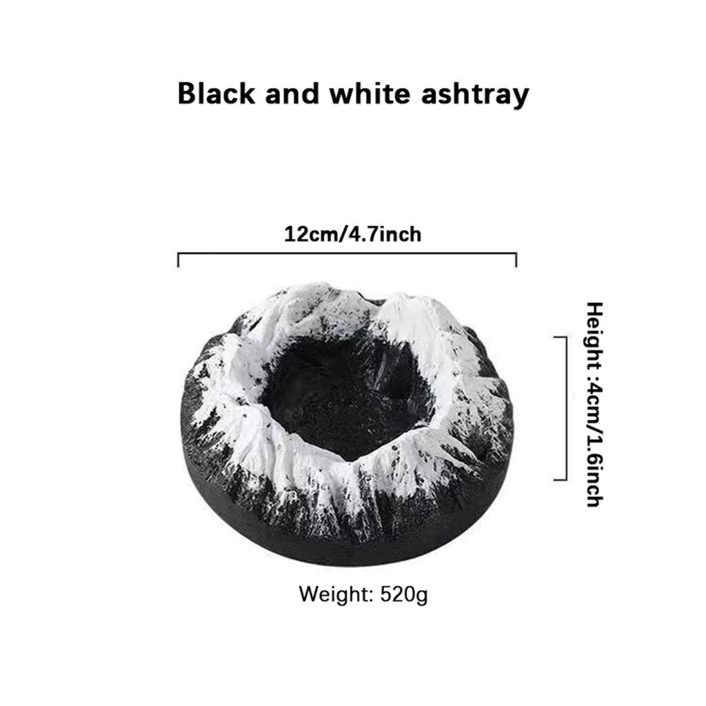 Cute Funny Ashtray Decorative Snow Mountain/Volcano Ashtray for Home Office Bathroom Decor Father's Day Present