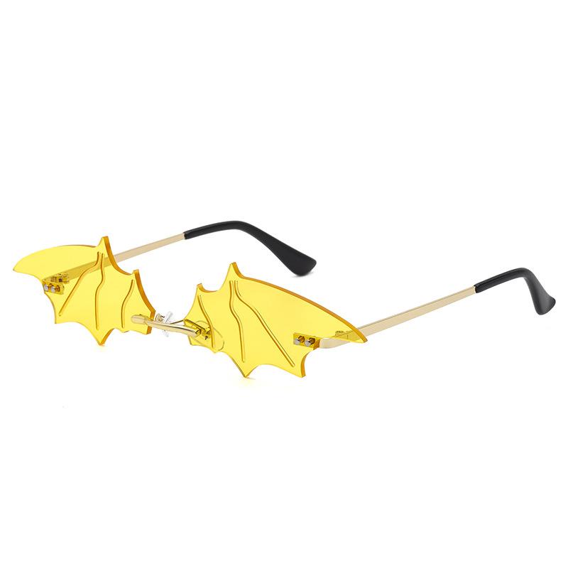 Bat Sunglasses Female Funny Ball Tide Street Shot Sunglasses Small Frame Special-Shaped Glasses Sunglasses