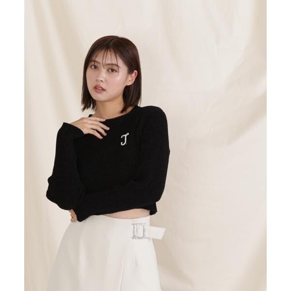 Jill by Jill Stuart Women's Ecru Compact Mohair Knit Sweater with Brooch