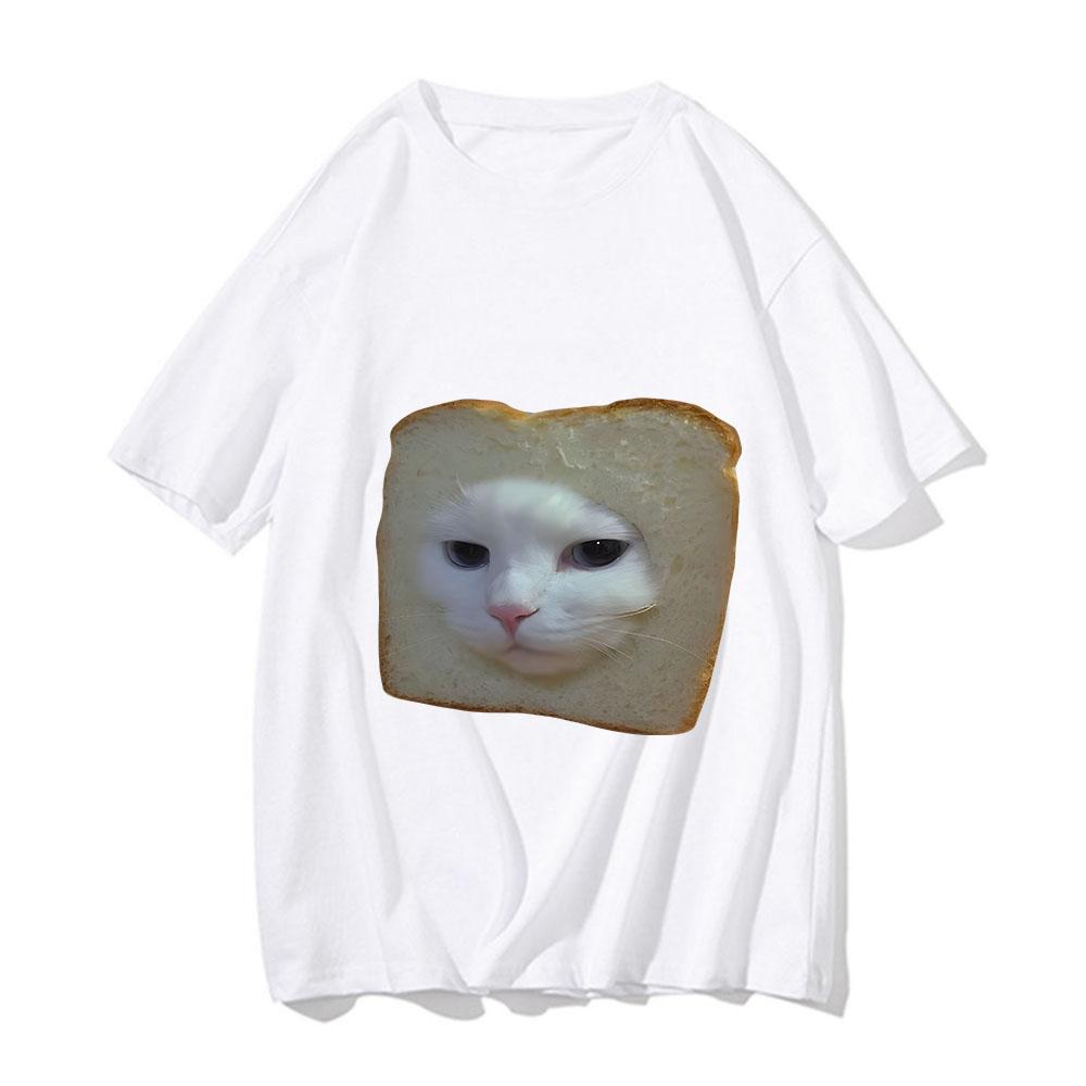 Funny Cat Emotion Graphic TShirt Unisex Unisex ONeck Fashion Short Sleeve T Shirt Retro Clothing Oversized Cotton TShirts Kawaii