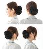 Bijin Kam Chignon Net with Chiffon Black Barrette, Rose,