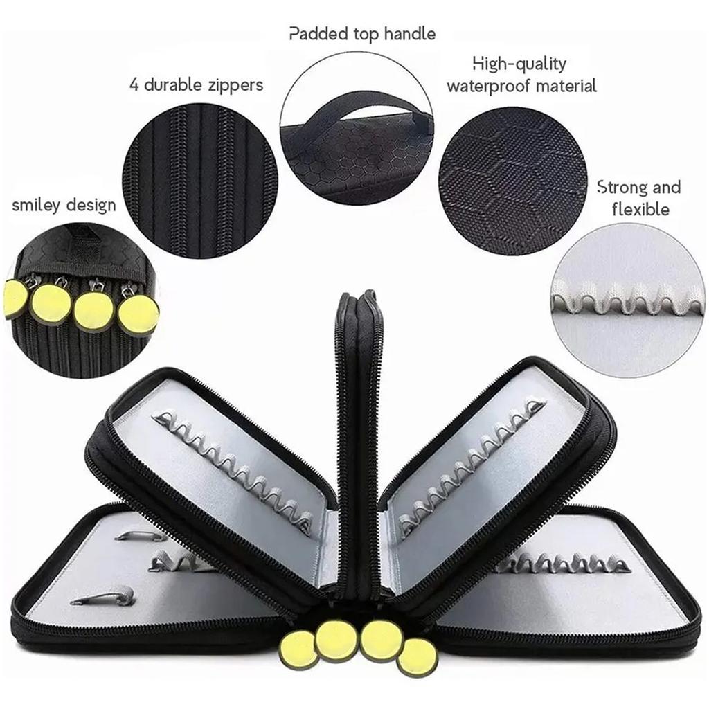 72 Holes Four Layers Pencil Case Large Capacity Kawaii Pen Storage Bag Korean Stationery Back To School Office Supplies
