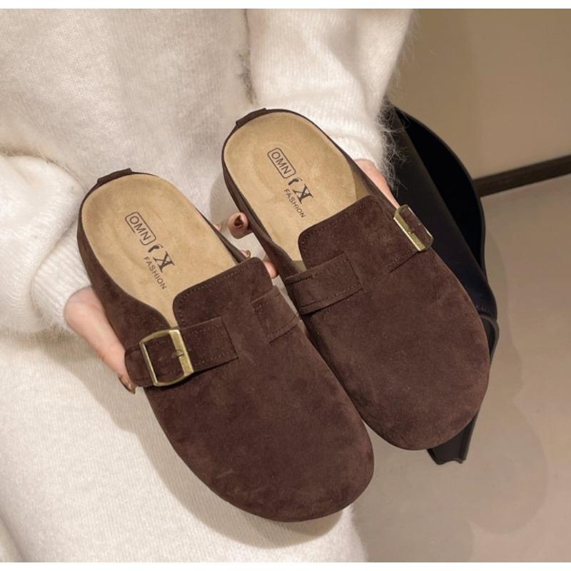 2025 Retro Suede Clogs for Women Clogs Soft Footbed Mules Slipper Comfort Potato Shoes with Arch Support Beach Sandal irl