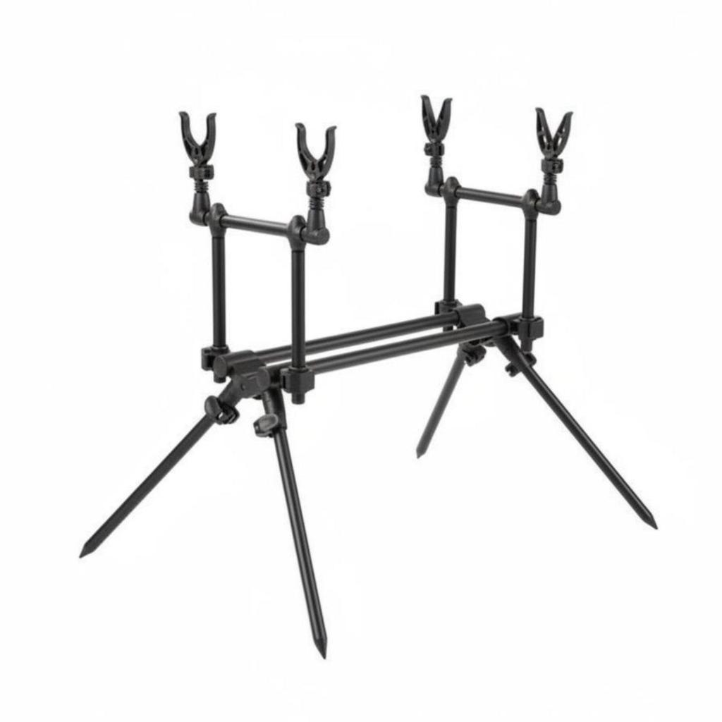 Triangular Fishing Rod Holder Stand Stable Aluminum Alloy Support Base for