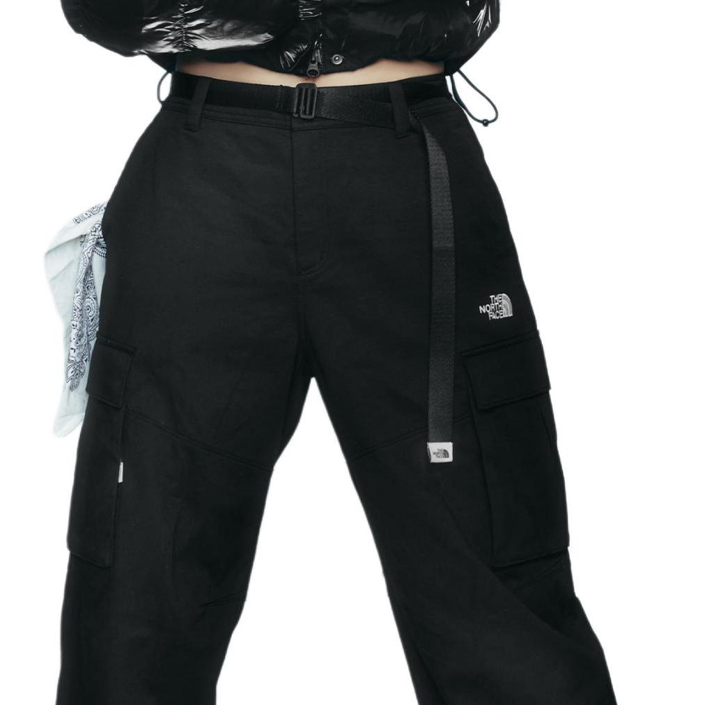 The North Face Dales Marke Logo Bequem Hautfreundlich Mittelhoch Arbeitsjeans Unisex Hose Schwarz NP6NQ54J