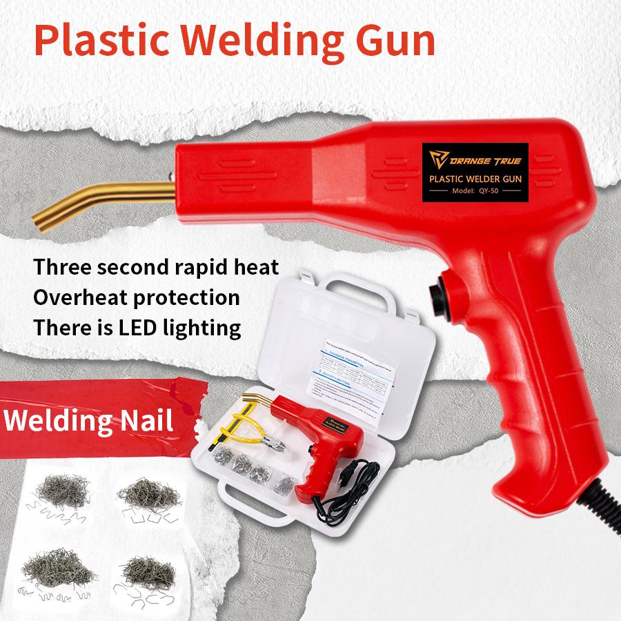 Bumper Repair Torch Kit Plastic Welder Heat Stapler Soldering Iron EU 220V - Complete Bumper Repair Tool Set for Car Body Work