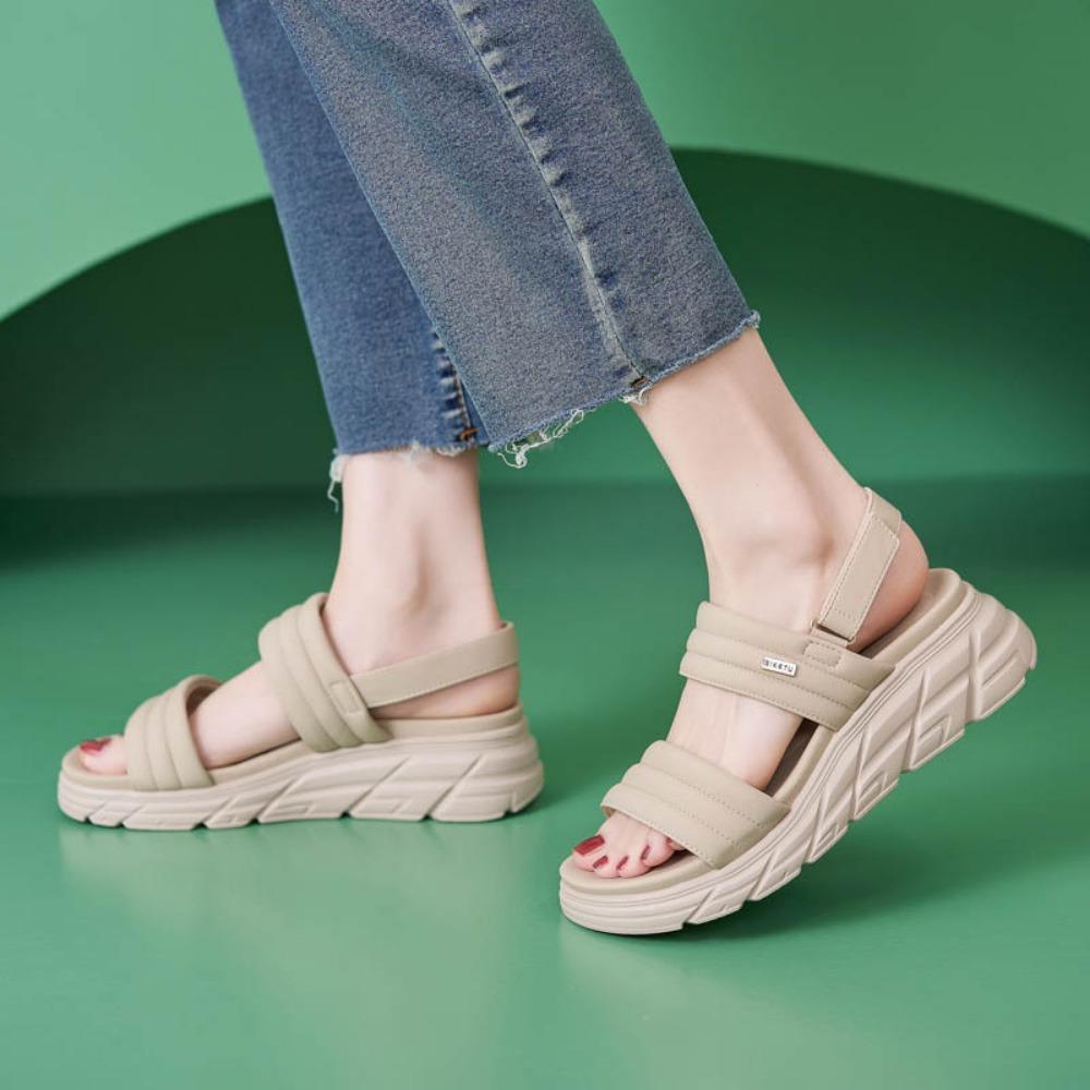 Sandals for Women 2026 Summer New Thick Soled Sandals Lightweight Non Slip Comfortable Casual Sports Women's Shoes Heels Womens