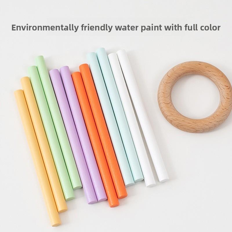 משחק אינטראקטיבי מעץ צבעוני 'הוצאת המקלות המאוזנים' צעצוע פאזל לילדים לגילאי 3 עד 6 אינטראקציה הורה-ילד