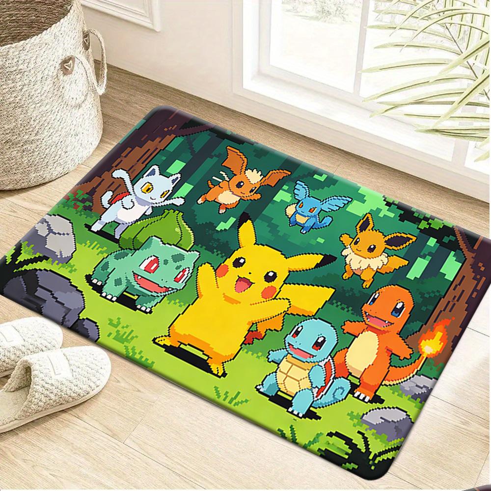 

Pokemon Pikachu Thunderbolt Attack Print Non-slip Doormat, Soft Absorbent Floor Rug for Home Decor 40cm x 60cm