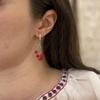 Silver Earrings with Coral (2136149)