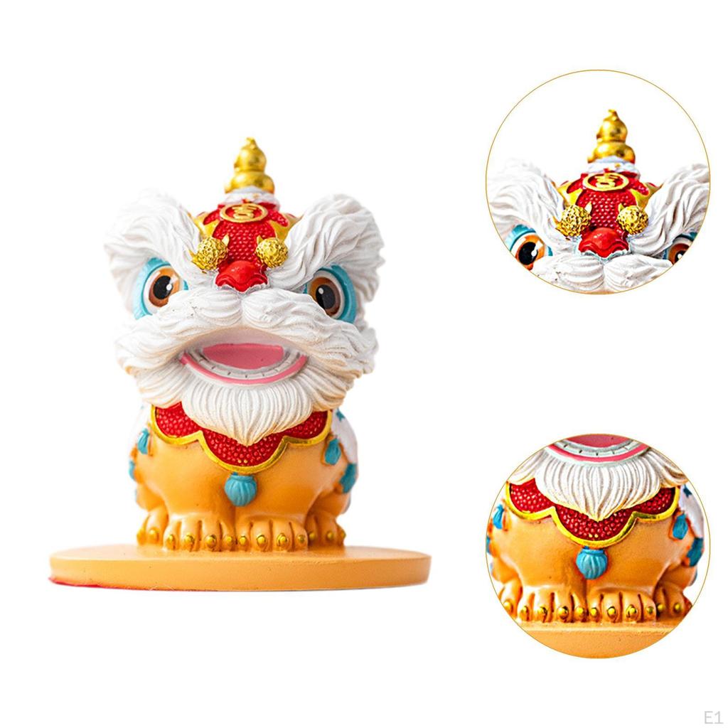 Kleine Sammlerfigur Chinesischer Löwe zur Bürodekoration, für Teeliebhaber, Garteneingang