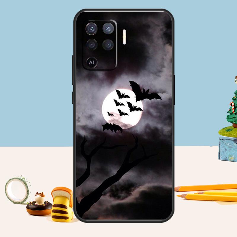 

Чехол Готский Ужас Летучие Мыши Полная Луна для Oppo A76 A96 A16 A17 A57 A60 A40 A80 A18 A38 A58 A78 A98 A15 A54 A74 A94 A6 A5 Pro OPPO A77 5G