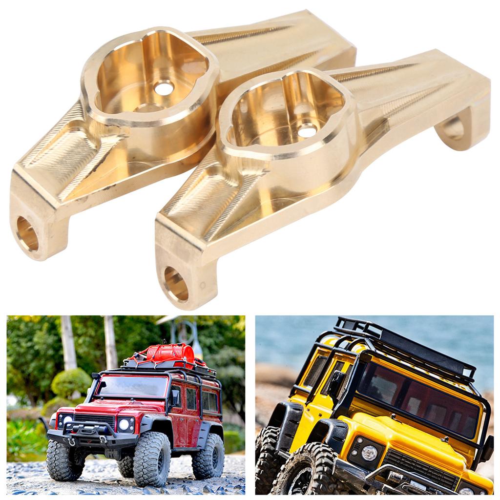 1 Pair Front Hub Carrier Heavy Duty Brass RC Accessory for Traxxas 110 RC Counterweights
