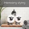 Sheep Toilet Roll Holder - Funny Toilet Paper Holder Free Standing Bathroom Set - 3D Printed Black Sheep Loo Roll Holder - Hilarious Tissue Paper