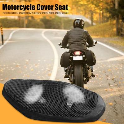 Universal Motorcycle Seat Cushion Cover 3D Mesh Protector Insulation Cushion Honeycomb Motorcycle Seat Cover