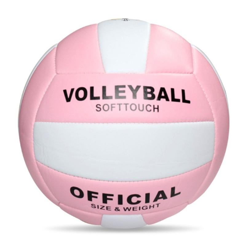 Soft Beach Volleyballs Thickened Official Size 5 Volleyballs Sand Sports PU Ball for Indoor Outdoor Pool, Gym, Training